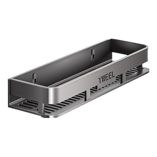 Kitchen Storage Rack Space Aluminum Seasoning Jar Storage Shelf Wall-mounted Multi-functional Wall-mounted Seasoning Rack