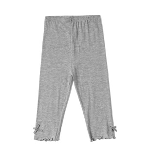Girls' Summer Thin Modal 7-Point Bowknot Leggings Children's Ultra-Thin