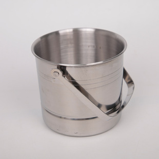 Thickened stainless steel ice bucket manufacturers supply bar ktv champagne bucket ice bucket portable ice bucket beer bucket