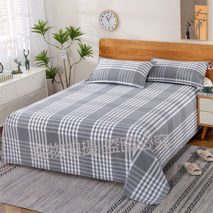 Dealing with the backlog of stock thickened non-slip old coarse bed sheets single double single dormitory bed single two three-piece set