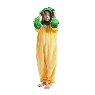 Cross-border special for new game cartoon one-part pajamas female coral fleece couple flannel home performance clothing outside wear