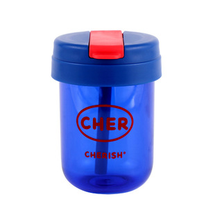 Men's and women's ins style Creative single drink Ton Cup 300ml children's plastic water Cup Trendy portable portable portable cup