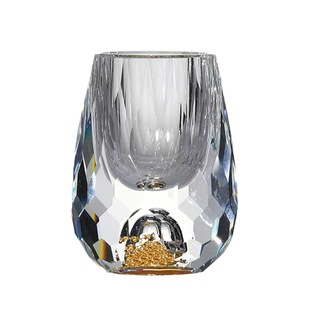 24K gold foil with scale white wine glass suit high color diamond surface crystal glass water drop cup small size wine cup