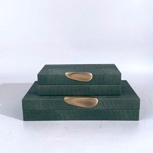 New Simple Light Luxury Jewelry Storage Box Model Room Living Room Bedroom Dressing Table Decorations Factory Outlet