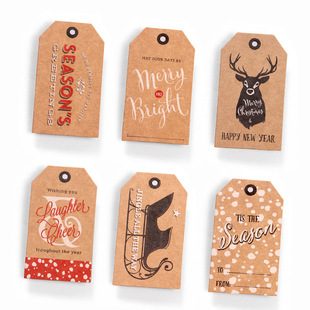 Cartoon message post sticker yellow Kraft paper elevator gift packaging message card tag card sticker spot wholesale