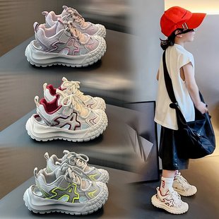 Children's sneaker 2025 spring and autumn new boys shoes non-slip girls running shoes baby shoes soft bottom children's shoes