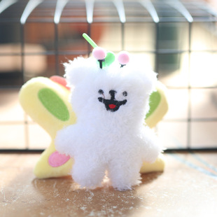 Cross-border Explosions Line Puppy Three-dimensional Plush Keychain Pendant Cute Puppy Doll Pendant Grasper
