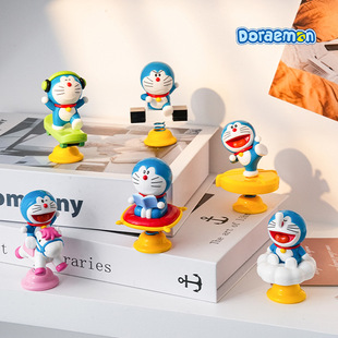 Подлинный Doraemon Shake Car Cooking Creative Декомпрессия Электрический Автомобиль Украшение Симпатичные Мультяшные Настольные Украшения
