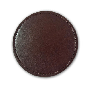 Factory direct Nordic style round PU Coaster Leather insulated placemat square coffee Coaster making