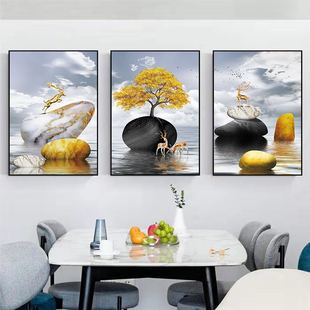 Restaurant Decorative Painting Kitchen Hanging Painting Dining Table Restaurant Background Wall Two-piece Fruit Hall Modern Simple Triptych