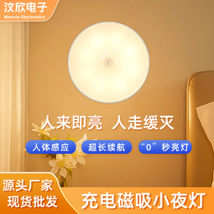 1 Nightlight LED Energy Saving Eye Protection Home Bedside Charging Student Dormitory Network Red Light Smart Sense