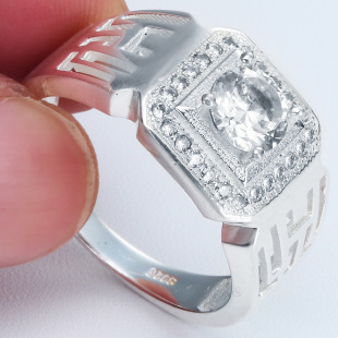 Independent station FB Amazon new copper inlaid zircon ring cross-border e-commerce European and American men's and women's ring wholesale