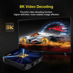 Cross border TV98 H618 set top box android 14.0 network player dual wifi hd 8k bluetooth TV box