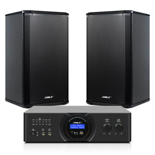 Conference training room audio set Lion Music BX108 background music 8 inch wall speaker OK555B power amplifier