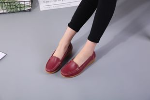 2024 New Four Seasons Mother Shoes Middle-aged and Elderly Women's Wedge Shoes Casual Fashion Wedge Women's Single Shoes