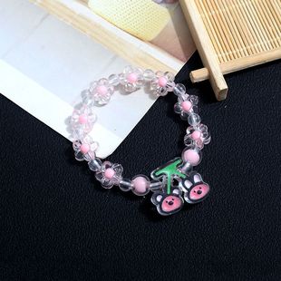 Beaded Cartoon Kidsren's Bracelet Female Princess Colorfulful Beaded Cute Girl Baby Bracelet Student Jewelry Bracelet