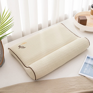 Cervical Pillow Full Buckwheat Pillow Cotton Knitted Cotton Health Buckwheat Traction Reverse Arch Correction Cervical Pillow Wholesale