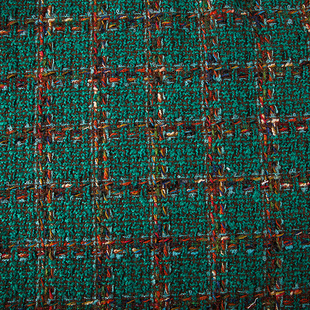 Tweed Style Fabric Fabric Thick Fabric Woven Clothing Fabric Autumn and Winter Fabric Cloth Black and White Plaid Jacquard
