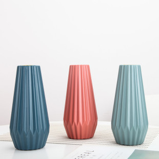 Nordic simple vase dried flower flower arrangement hydroponic plastic vase living room creative fresh decoration flower arrangement decoration