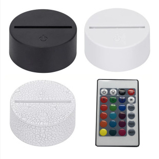 New new strange creative 3D night light base touch remote control usb dormitory light acrylic table lamp luminous bottom