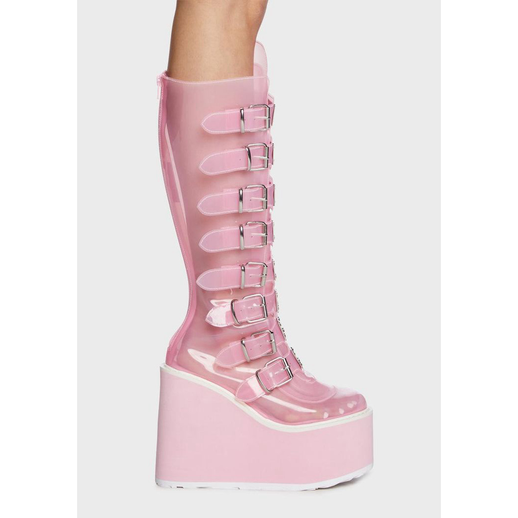Cross Border Independent Platform Shoes Lolita Punk Diablo Lolita Cosplay Shoes Pink P