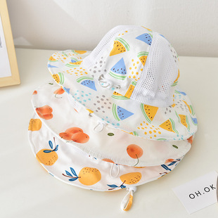 Baby Sun Hat Summer Thin Girl Baby Hat Summer Children Sun Protection Cap Men's Treasure Girl's Sun Fisherman Hat