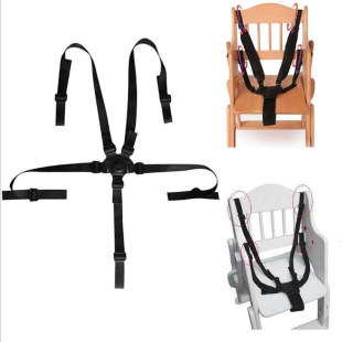 Children's Dining Chair Safety Belt Strap Fixing Belt Baby Car Rattan Chair 3.5 Point Baby Seat Stroller Universal