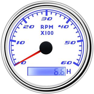 Cross-border hot sale 85mm tachometer colorful backlight generator set engine tachometer engineering vehicle tachometer
