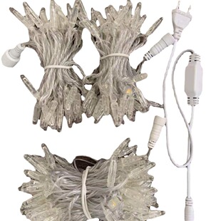 Factory direct waterproof led glue filling lamp string bubble shell PVC line Oak male and female IP65 engineering lighting decorative lights