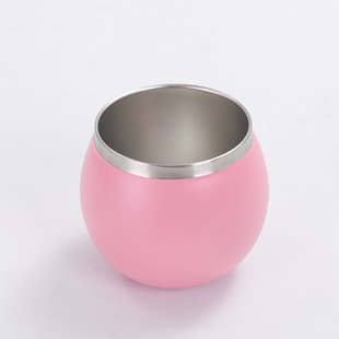 Amazon Creative Mini U-Shaped Egg Cup 304 Stainless Steel Vacuum Insulated Cup Office Home Straw Cup Wholesale