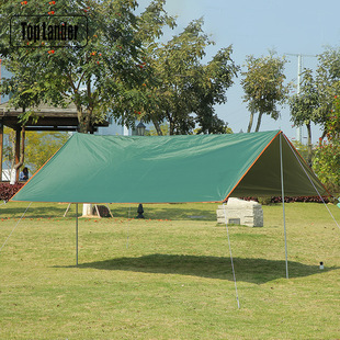 Outdoor camping canopy tent silver-coated sunscreen rainproof UV portable thickened awning pergola wholesale