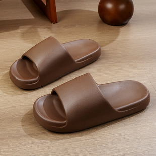 Wholesale EVA slippers smooth home women's summer 2025 new thick bottom step excrement feeling super soft couple home men's drag