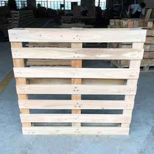 Solid wood pallet storage wood European standard fumigation-free warehouse forklift pad logistics moisture-proof pad wooden pallet