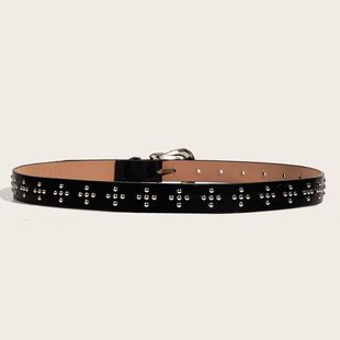 Fashion European and American Retro Metal Carved Buckle Women's Belt Coat Dress Belt Trouser Belt Spot