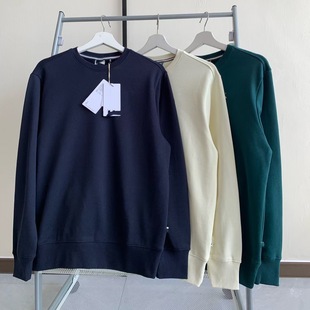 021812 Versatile, Fashionable, Simple, Loose, Casual, Breathable, Daily Round Neck, Long Sleeves, Embroidery for Men and Women in Spring and Autumn