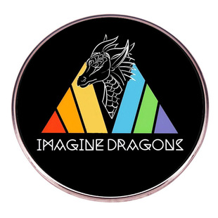 Представьте себе Драконы мечта Dragon Band брошь Американский независимый рок музыка значок металлический сплав