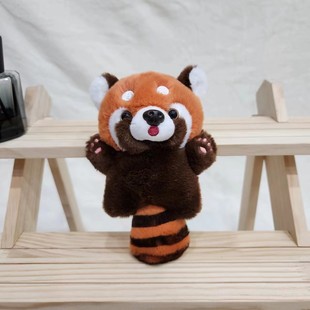 Cyber Popular Little Raccoon Plush Keychain Doll Pendant Cartoon Plush Toy Backpack Hanging Doll Machine Small Gift
