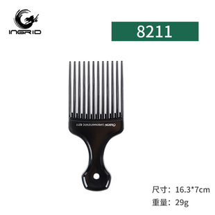 Vintage Oil Head Comb Plastic Haircut Styling Double-sided Hair Trigeminal Comb Wide Tooth Back Head Comb Set
