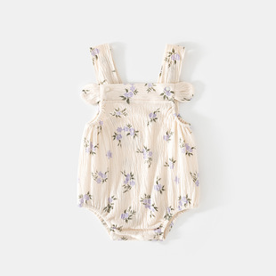 Baby Sleeveless Sling Bag Fart Clothes Summer Thin Baby Summer Clothes Vest Triangle Hare Clothes Summer Clothes One-piece Clothes