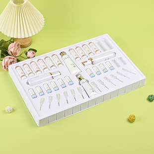 Source manufacturers cosmetics pvc blister inner support packaging box custom flocking PP bubble shell card plastic box tray