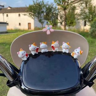 Lucid Cat Electric Motorcycle Decoration Ornaments Battery Car Motorcycle Dashboard Decoration Accessories Fresh Cat Decoration Women