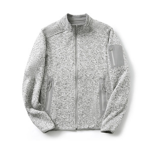 Ping for Series Couple Men and Women's Autumn and Winter Outdoor Collar Warm Fleece Knitted Cardigan Fashion Coat Trendy