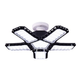 New Diamond folding five-leaf UFO bulb led super bright bulb e27 screw mouth home workshop garage western style