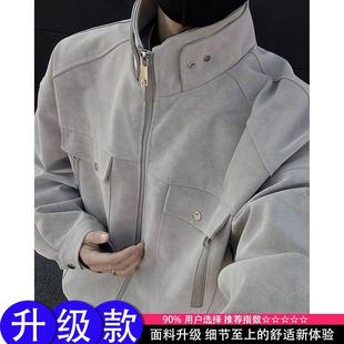 Jiuda OOTD носит американское ретро-мато PU кожаное пальто мужской Harlington воротник куртка повседневная куртка