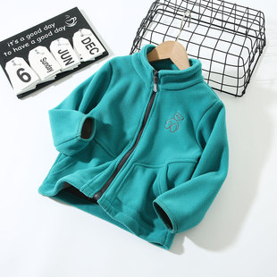 Children's Fleece Coat Autumn and Winter New Style Boys' and Girls' Warm Fleece Coat Top with Quality and Quantity
