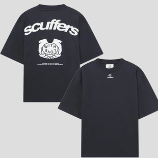 Harajuku Scuffers Logo Short-sleeved Men's Sweatshirt Gothic