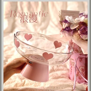 High-foot Fruit Drain Basket Kitchen Household Fruit Storage New Drain Tray Dried Fruit Plate Snack Storage Plate