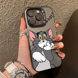 New cartoon Tom Jerry iPhone16promax phone case Apple 15 personality creative 14 all-inclusive protection