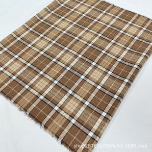 New Brushed Plaid Yarn-dyed Plaid Fabric Polyester Cotton Jacquard Fabric Skirt Shirt Children's Clothing Fabric in stock