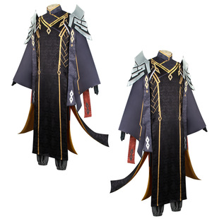 Original God cos clothing Yu Yin Xin PV Rock King Emperor Zhong Li cosplay full set clothing men's ancient style anime game